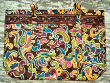 Longaberger LARGE Sisters Fabric Tote Purse Bag 19x12x4 1/2 MINT FREE SHIPPING