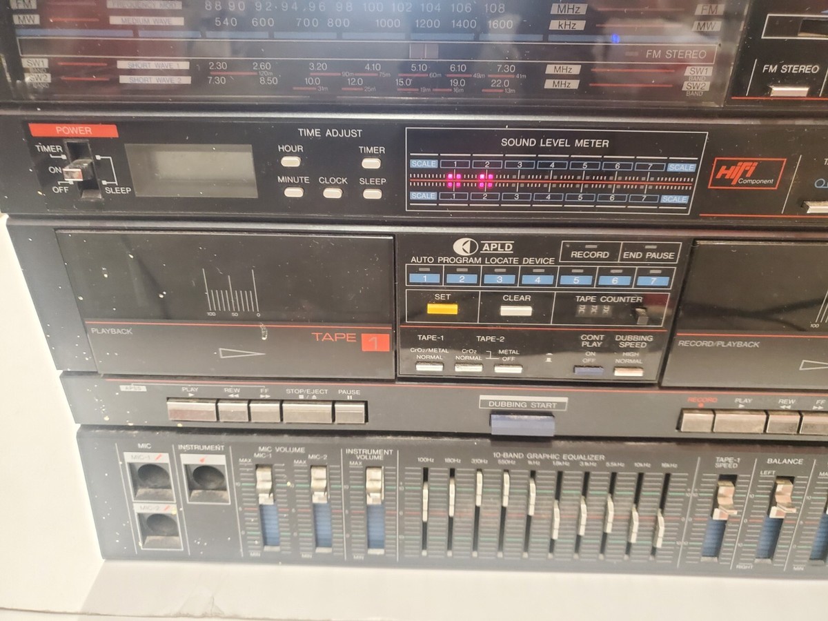 VINTAGE BOOMBOX Sharp HK-9000Z No speakers Works | eBay