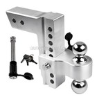 18500LBS Aluminum Trailer Hitch 2.5-inch Receiver 2" and 2-5/16" Balls 2 Locks