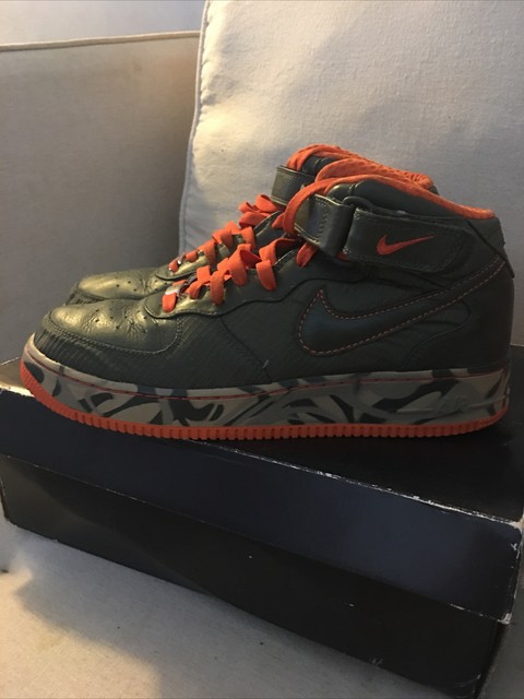 air force 1 green and orange