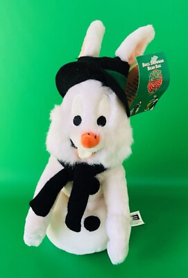 VINTAGE 98 WARNER BROS. LOONEY TUNES BUGS BUNNY SCHNEEMANN PLÜSCH SITZSACK WEICHES SPIELZEUG
