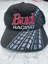 Vintage Bud Racing Adult Size Hat Adjustable Nascar Racing Budweiser Beer Cap BL