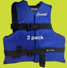Infant Child Life Jacket Vest, Small, Blue/Black Durable Nylon , Pack of 2