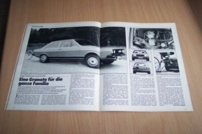 Autozeitung 11080) Der hat Power! Audi 80 GTE mit 110PS im Fahrbericht auf 2 Se