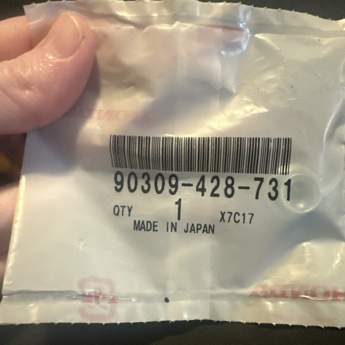 ③ Genuine honda spare part 90309-357-000, NUT HEX,8MM, LEAD.