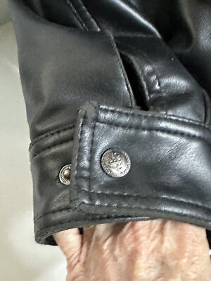 Mens AE High Fashion Motorcycle Black Like Leather Zip Jacket Coat