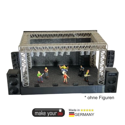 MAKEYOUR3D Spur N 1:160 Rockkonzert | Bühne | Open Air Festival |