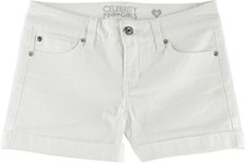 Celebrity Pink Girls Cuffed Colored Shorts White Size 12 NWT