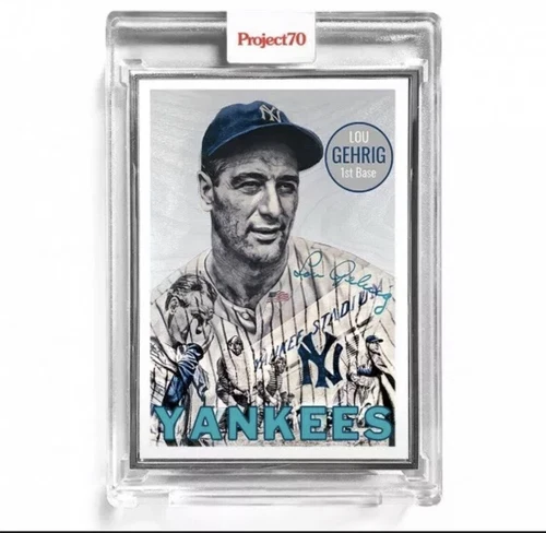 Topps Project 70 Card 70 Lou Gehrig by Lauren Taylor Artist Proof #/51