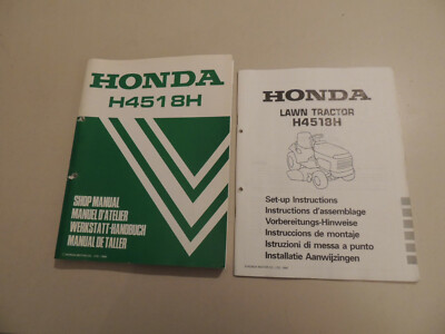 . Werkstatthandbuch Shop manual Honda Rasen mäher traktor H 4518 H Ausgabe 1990