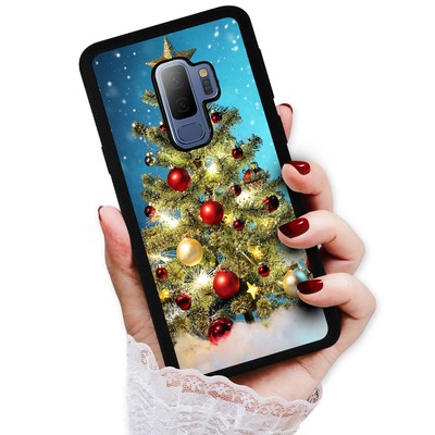 ( For Samsung S9 Plus / S9+ ) Back Case Cover H23186 Christmas Tree