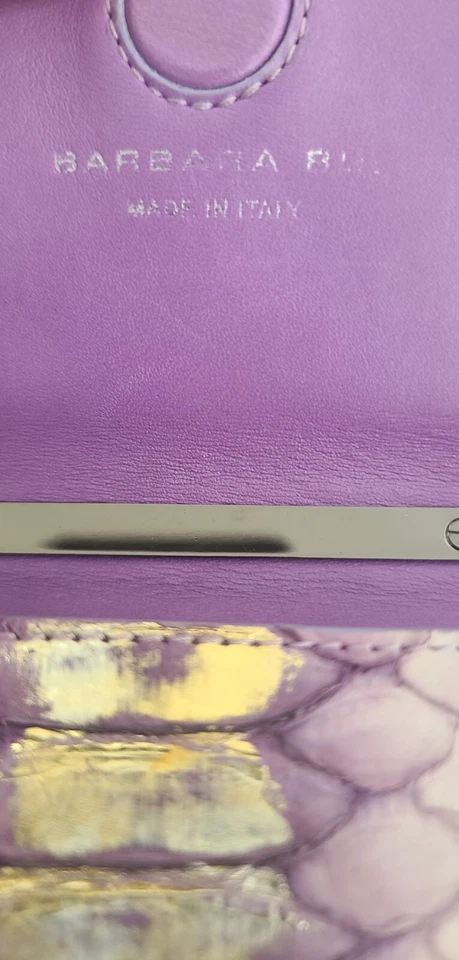 Embreagem Phyton iridescente Barbara Bui com corrente. Usado. Feito na Itália  - Imagem 4 de 4