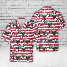 US Army 1942 Willys Military Jeep 4th Of July Hawaiian Shirt