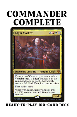 マジック：ザ・ギャザリング Edgar Markov Custom Commander deck Edgar Markov VAMPIRE TRIBAL Magic MTG Custom Commander Deck | eBay