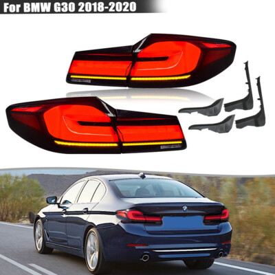 LED Tail Lights For 2018-2020 BMW G30 G38 5 Series Smoked Start Up Animation