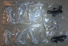 9 Pairs total 7 in ear canal earbuds +2 in ear NEW Wired stereo 3.5mm Plug