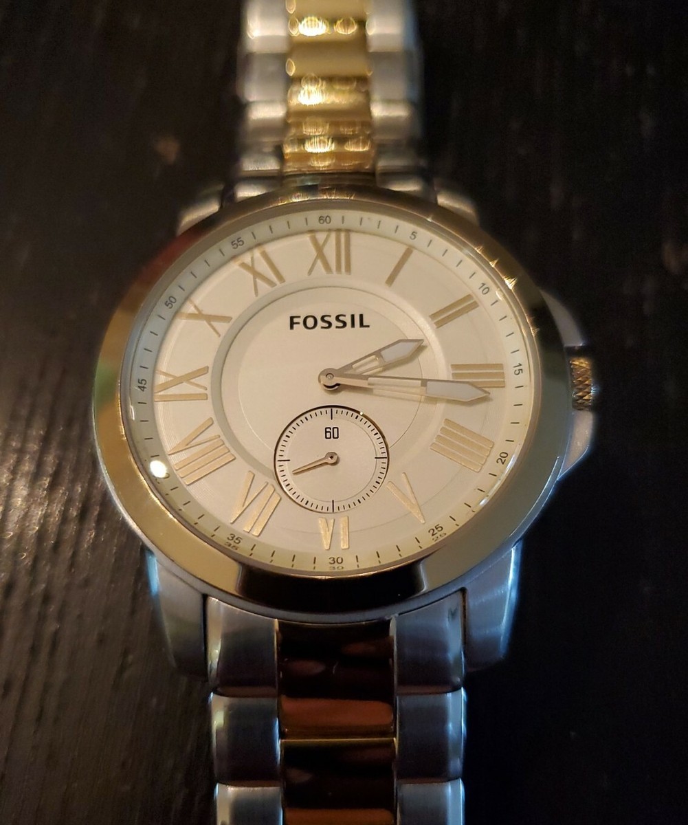 Fossil Grant FS5026 Two-Tone Gold/Silver Men's Wrist Watch