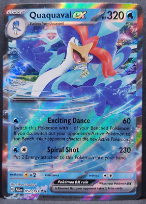 Quaquaval ex 052/193 Paldea Evolved Pokémon Pokemon Card English Near Mint