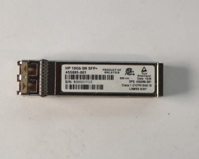 Hp Netzteil 45 W HP 10GB SR SFP+ Transceiver Modul 455885-001 - Gebraucht, Aber Voll Funktionsfähig HP 10GB SR Transceiver 455885-001 456096-001