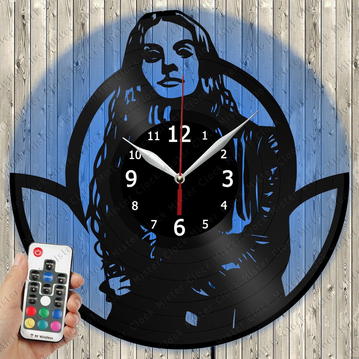 LED Clock Alanis Morissette LED Light Vinyl Record Wall Clock LED