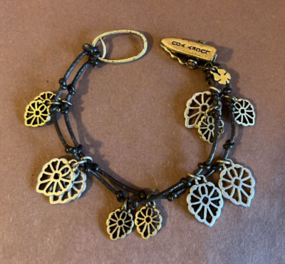 Lucky Brand Lucky You Black Cord bracelet with Mixed Metal