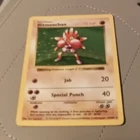 Wizards of the Coast Pokemon TCG Base Set Hitmonchan 7/102 1st Ed Rare English