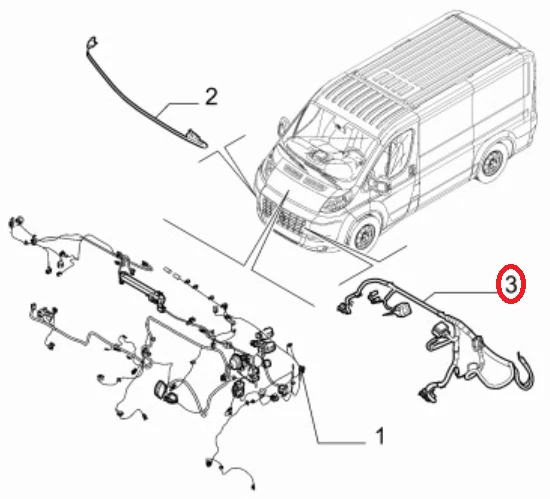 Se adapta a Fiat Ducato Peugeot Boxer Citroen Relé Alambre Delantero Telar (06-14) 1343892080 Foto 2 de 4