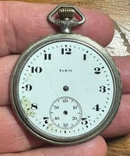 Vintage 1920's Elgin Pocket Watch 303 Model 3 - Parts/Repair Estate 24095866