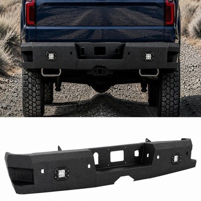 ALMULOO Rear Bumper Compatible with 2014-2019 Chevy Chevrolet Silverado GMC S...