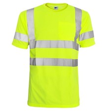 L&M Hi Vis T Shirt ANSI Class 3 Reflective Safety Lime Short XX-Large,