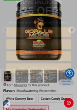 Gorilla Mode Pre-Workout Mouthwatering Watermelon New 40 Servings 🇺🇸