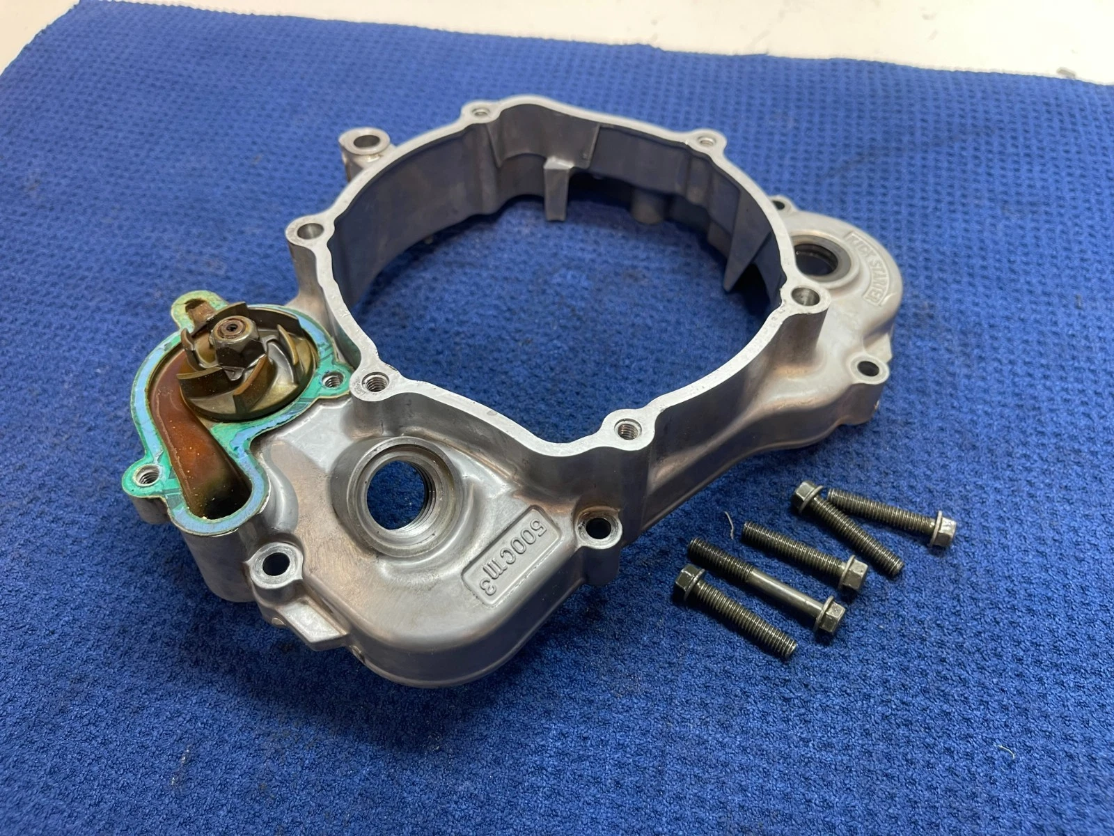 02-18 2008 YZ85 YZ 85 OEM Inner Outer Clutch Cover ASSEMBLY YAMAHA OEM YZ85