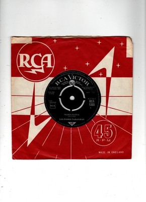LOS INDIOS TABAJARAS - MARIA ELENA / JUNGLE DREAM. UK 1963 ORIG 7'' & CO/SL. EX+
