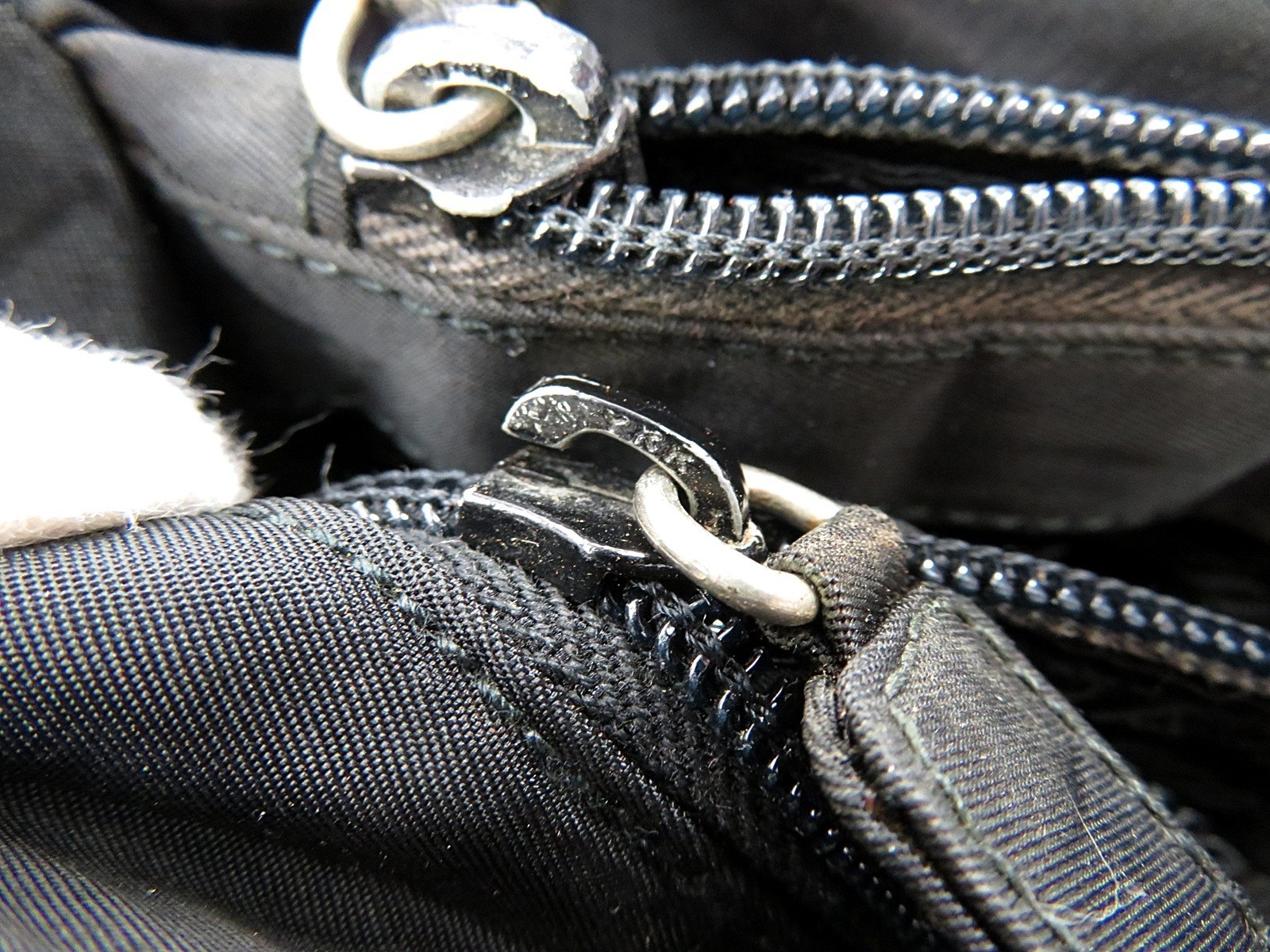 Authentic PRADA Black Nylon Tote Bag Purse #62714 thumbnail 19