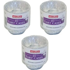 120x Small Foil Caroline Foil Mince Pie Tart Cases 1.4oz/40ml 67x20mm Recyclable