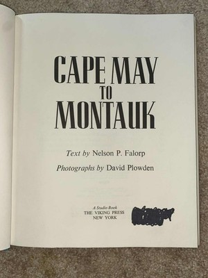 VINTAGE 1973 - Cape May to Montauk Hardcover N., Plowden, David Falorp