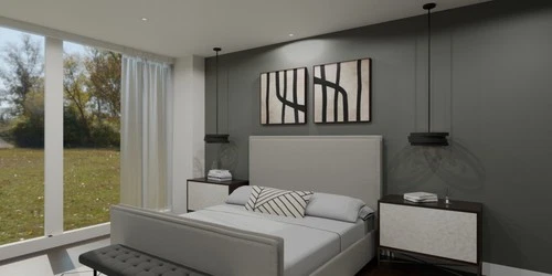 Quoizel QP6223 Berner 3 Light 16"W Pendant - Black - Picture 4 of 4