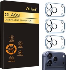 3 Pack Camera Lens Protector for iPhone 17 Pro Max,Tempered Glass,9H Hardn