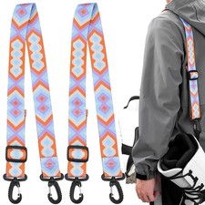 2 Pack Ski Boot Carrier Straps, Adjustable Shoulder Sling, Skates Carry Leash...