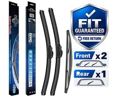 For Nissan Micra 2010-2016 Front Rear Windscreen Wiper Blades x3 21"14"12"