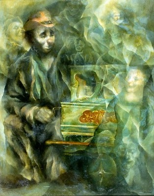 George Russin (FL,1910-2010) oil painting 150330