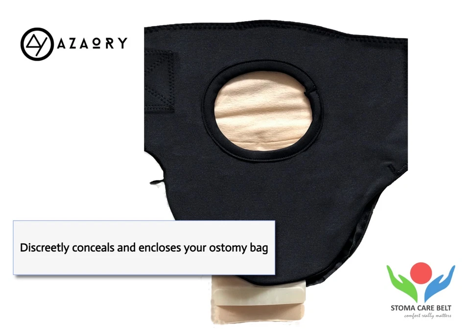 VERTICAL Stoma Belt- Ostomy Belt- ileostomy Belt-Stoma Support Belt - Image 4 of 4