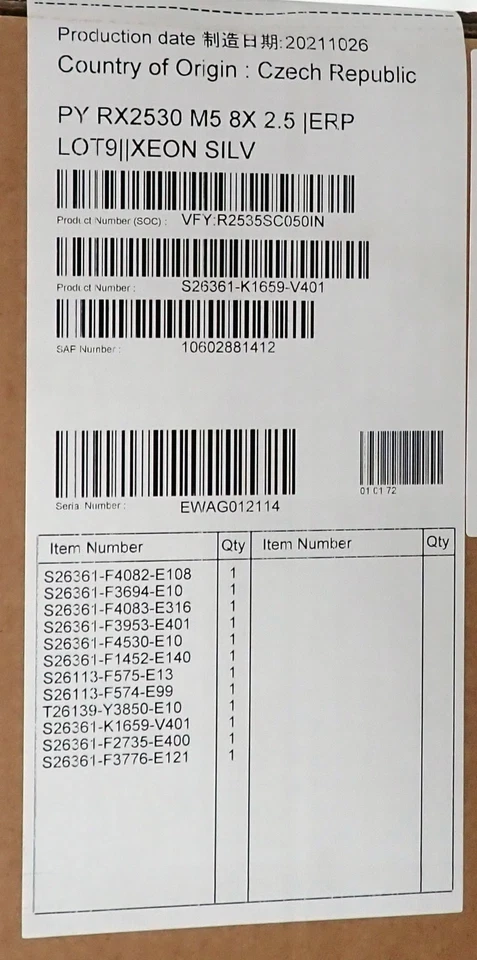 NEW Fujitsu Primergy RX2530 M5 Eight-Core Silver 4208 16GB RAM 8-Bay 1U Server - Image 3 of 4