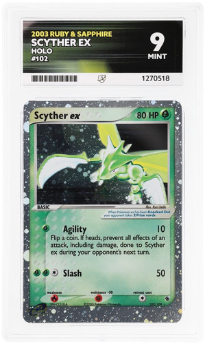 Scyther ex graded ACE 9 for sale on eBay