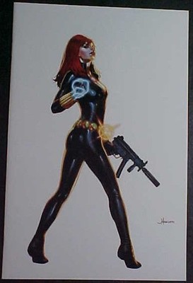 BLACK WIDOW #1! JAY ANACLETO VIRGIN EXCLUSIVE! VF/NM 2018 MARVEL COMICS