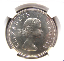 South Africa KM52 Five Shillings 1958 NGC PL 66