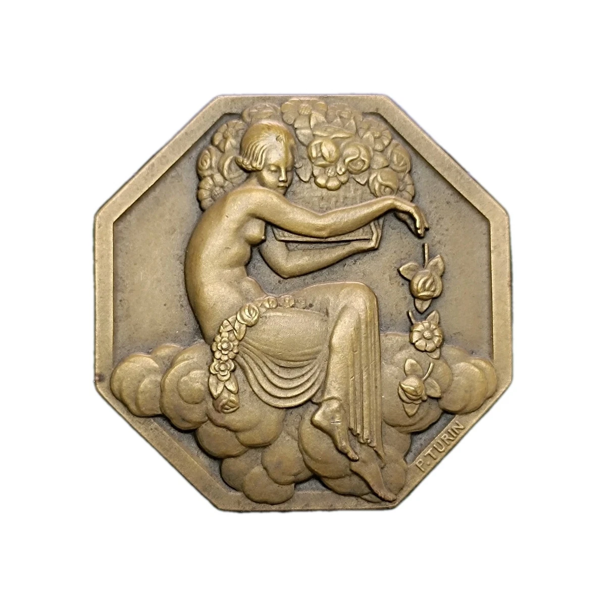 Médaille Turin Pierre porteuse de fleurs - Collection