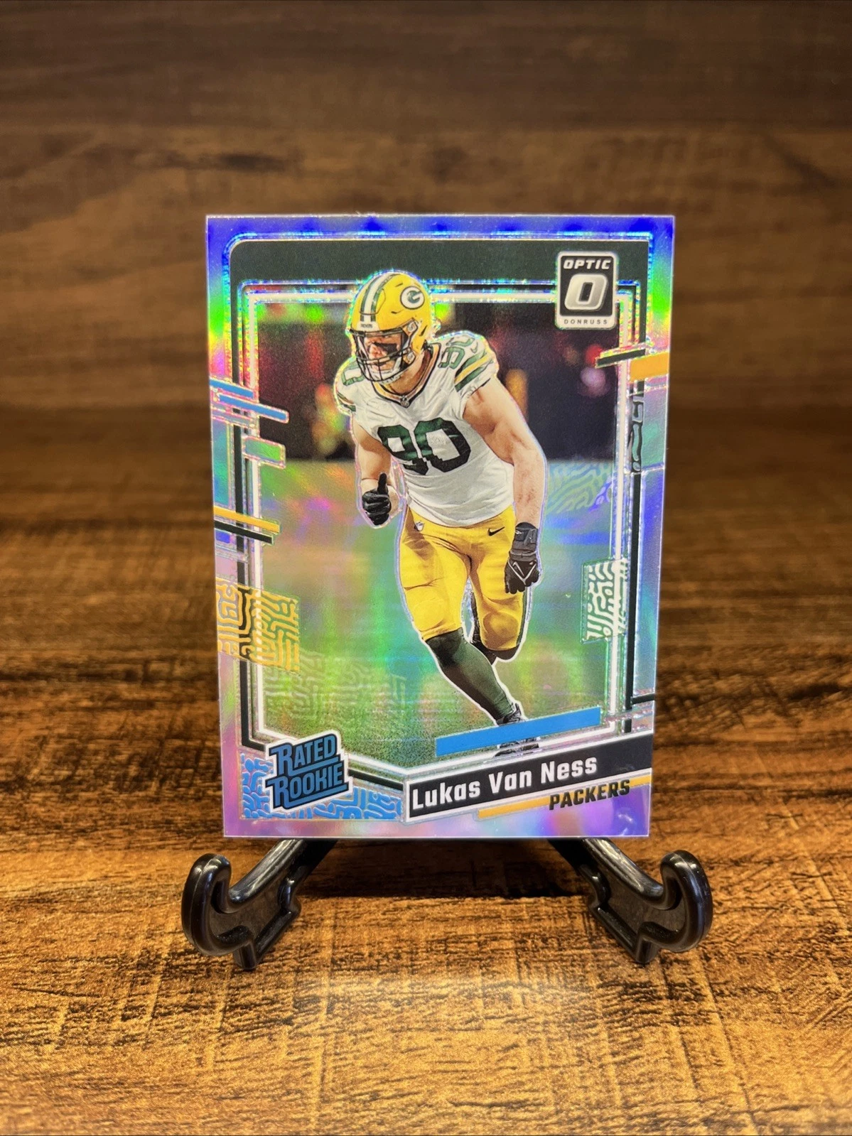 2023 Panini Donruss Optic - Rated Rookie Lukas Van Ness #240 Holo Prizm (RC)