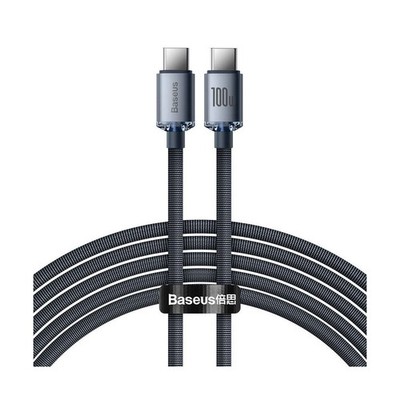 Baseus, USB-C / USB-C Kabel 100W Crystal Shine 2m Ladung & Sync