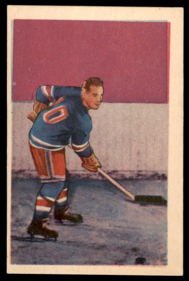Edgar Laprade #100 Hockey Cards 1952 Parkhurst trading card — raw and PSA graded price guide
